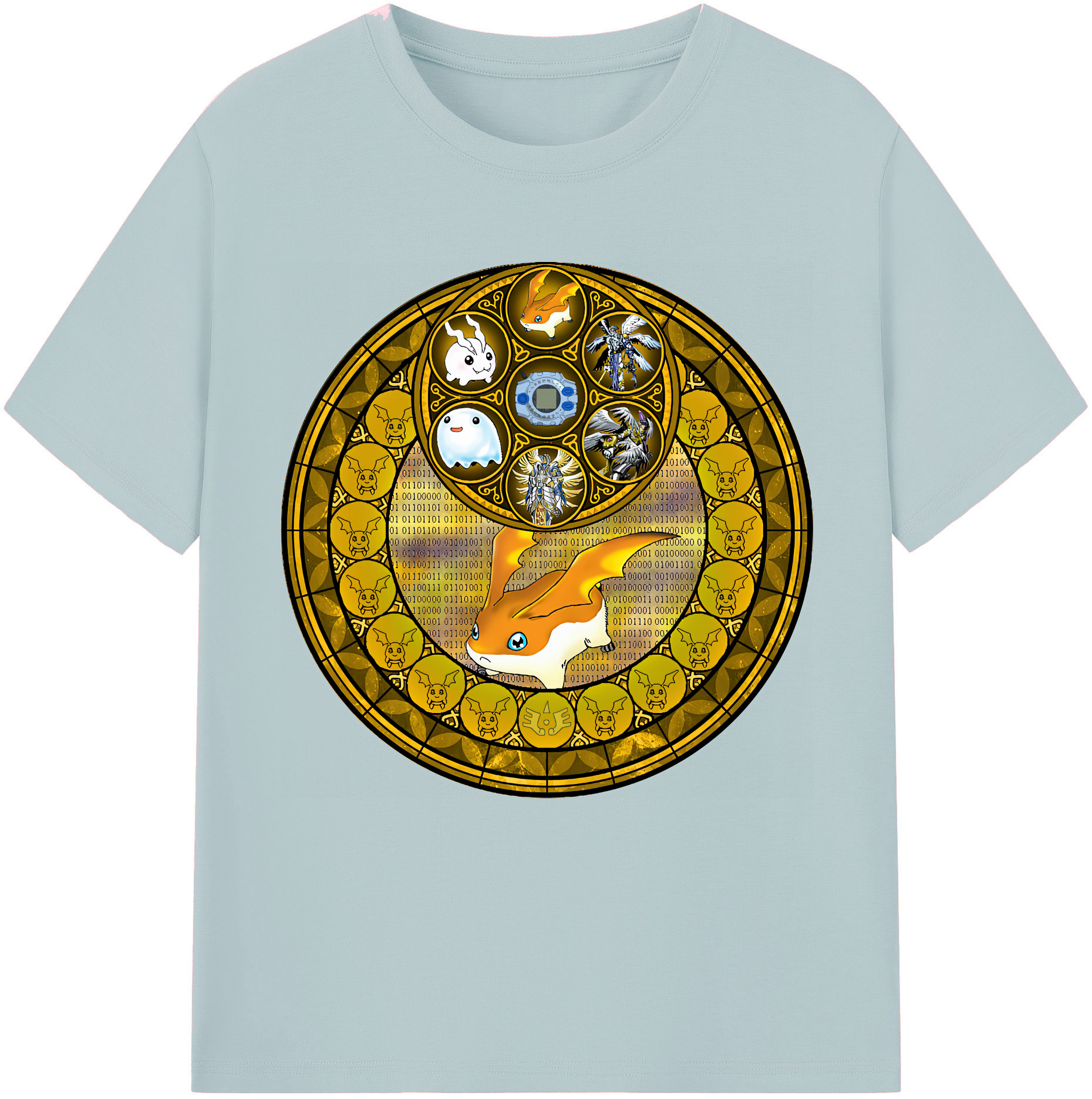 （画像用） Digimon デジタルモンスター/デジモン 綿100％半袖Tシャツ（フロントプリント）